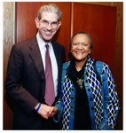 President Spaniolo with South African Ambassador, Barbara Masekela