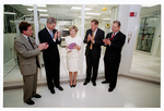 UTA President James Spaniolo with Senator Kay Bailey Hutchison at the UTA Nanofab Center