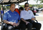 UTA President James Spaniolo with Arlington Mayor Robert Cluck