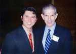 Lou Diamond Phillips with University of Texas at Arlington (U. T. A.) President James Spaniolo