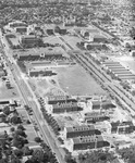 Aerial view of Southern Methodist University, looking north by Squire Haskins Photography Inc.