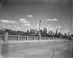 Bridge over the Trinity River with downtown Dallas by Squire Haskins Photography Inc.