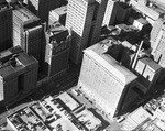 Aerial view of a parade in downtown Dallas by Squire Haskins Photography Inc.