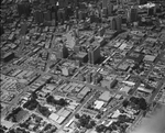 Aerial view of downtown Dallas, Texas. The First United Methodist Church is in the right foreground by Squire Haskins Photography Inc.