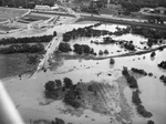 Trinity River flood, Dallas, Texas likely 1941 by Squire Haskins Photography Inc.