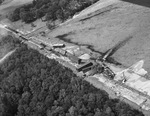 Aerial view of train wreck by Squire Haskins Photography Inc.