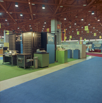 Burroughs computer equipment exhibit in a convention hall by Squire Haskins Photography Inc.