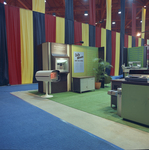 Burroughs computer equipment exhibit in a convention hall by Squire Haskins Photography Inc.