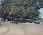 Group of cab drivers gather outside the Ricochet Club by Squire Haskins Photography Inc.