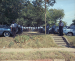 Group of cab drivers pose with their cars outside the Richochet Club by Squire Haskins Photography Inc.