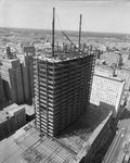 Construction of the First National Bank building, downtown Dallas, Texas by Squire Haskins Photography Inc.