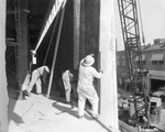 Southland Center- sculptured panels going into place by Squire Haskins Photography Inc.