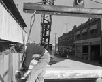 Southland Center- sculptured panels going into place by Squire Haskins Photography Inc.