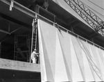 Southland Center- sculptured panels going into place by Squire Haskins Photography Inc.