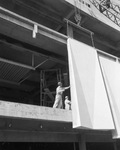 Southland Center- sculptured panels going into place by Squire Haskins Photography Inc.