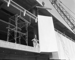 Southland Center- sculptured panels going into place by Squire Haskins Photography Inc.