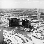 Glass office buildings under construction, north Dallas, Texas by Squire Haskins Photography Inc.