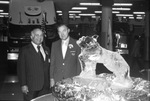 Ice sculpture of the Mack Truck bulldog mascot by Squire Haskins Photography Inc.