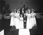 Bride and groom posing with attendants by Squire Haskins Photography Inc.