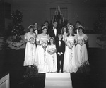 Bride and groom posing with attendants by Squire Haskins Photography Inc.