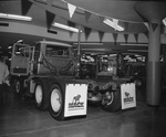 Exhibition of semi truck cabs by Squire Haskins Photography Inc.