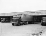 Central Freight Lines trucks at Industrial Station loading docks by Squire Haskins Photography Inc.