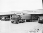 Central Freight Lines trucks at Industrial Station loading docks by Squire Haskins Photography Inc.