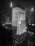 Office buildings, downtown Dallas at night by Squire Haskins Photography Inc.