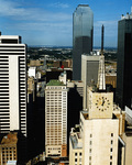 Magnolia building with Pegasus sign on the top, downtown Dallas, Texas. by Squire Haskins Photography Inc.