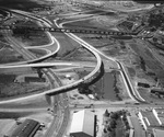 An aerial of the mixmaster at R. L. Thornton and Stemmons expressways, Dallas, Texas by Squire Haskins Photography Inc.