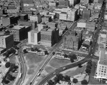 An aerial of downtown Dallas by Squire Haskins Photography Inc.