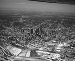 A high aerial of downtown Dallas by Squire Haskins Photography Inc.