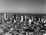 Dallas skyline looking south-east toward Cotton Bowl, by Squire Haskins Photography Inc.