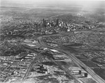 An aerial of industrial area and Trinity River by Squire Haskins Photography Inc.