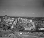 Dallas, Texas skyline and triple underpass by Squire Haskins Photography Inc.