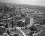 Aerial of Dealey Plaza and Triple Underpass, Dallas, 1965 by Squire Haskins Photography Inc.