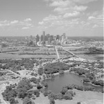 Aerial of Lake Cliff looking towards Downtown Dallas by Squire Haskins Photography Inc.