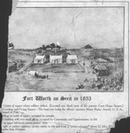 Article showing a 1907 artist rendition of "Fort Worth as seen in 1853"