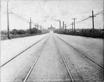 Fort Worth's North Main Street looking south to Tarrant County Courthouse by Bryant Studio