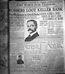 Keller, Texas bank robbery article from the Fort Worth Star-Telegram
