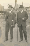 Amon G. Carter, Sr. with Louis J. Wortham in the Stockyards