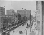 Downtown Dallas, looking west on Elm Street at Griffin Street