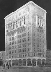 Cut-out of architect's drawing of City Club building