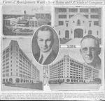 Views of Montgomery Ward's New Home and Officials of Company