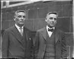 Mr. Robert L. Paschal (left), principal of Central High School with his twin brother G. W. Paschal