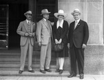 Left to right: Tom Hardin, Amon G. Carter, Lady Mary Heath, A. P. Barrett