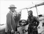 Amon G. Carter with British aviatrix Lady Mary Heath at Meacham Field