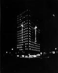 Electric building, Fort Worth Power and Light Company at night