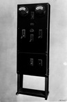 Power switchboard on which are mounted various starting and control devices; WBAP Radio in Star-Telegram building, 7th and Taylor streets, Fort Worth, Texas