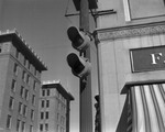 Old traffic lights in downtown Fort Worth